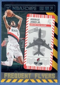 2021-22 NBA Hoops Derrick Jones Jr Frequent Flyers #12 Trail Blazers - Picture 1 of 2
