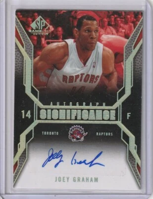 Joey Graham 2007-08 SP Game Used Autograph Significance Toronto Raptors - Image 1 of 2