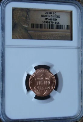 2010 Lincoln Shield Cent - NGC MS66 RD - Lincoln Label - Image 1 of 2