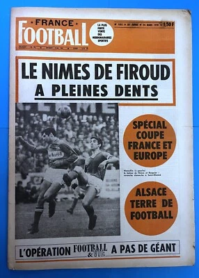 FRANCE FOOTBALL n°1251 de 1970 NIMES OL EXPLOIT EN COUPE CONTRE ASSE ST-ETIENNE - Photo 1/4