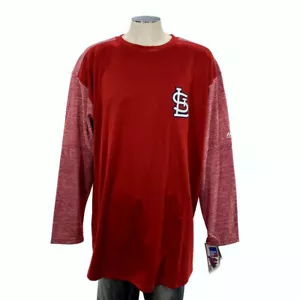 NWT St Louis Cardinals Therma Base Fleece Pullover 2XLT Tall MLB Baseball Mens - Picture 1 of 7