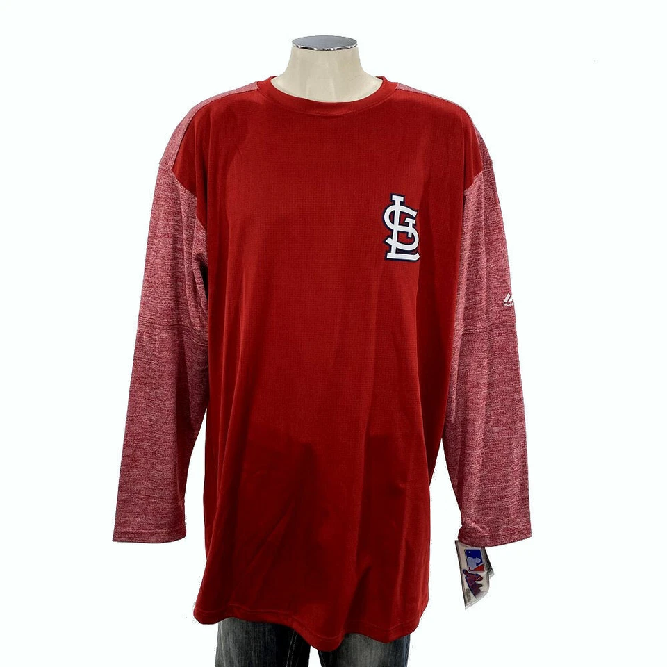 Nuevo con etiquetas Pullover polar base térmica de los Cardenales de San Luis 2XLT alto MLB béisbol para hombre Foto 1 de 4