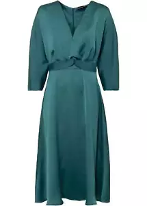 Neu R-Ware Cocktailkleid Gr. 40 Petrolblau Damen Kleid Abendkleid Midikleid - Bild 1 von 1