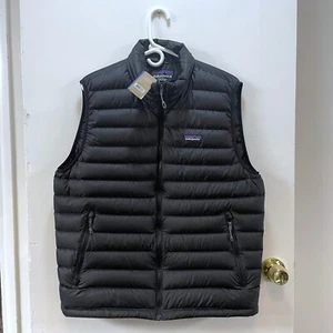 Patagonia Down Black Sweater Vest Men's Large 84622 Puffer Insulated NWT! - Picture 1 of 19