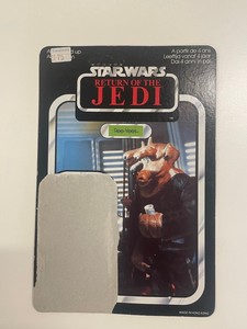 VINTAGE STAR WARS FIGURE ROTJ REE-YEES PALITOY 65 BACK CARD BACK UNPUNCHED