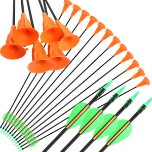 Fiberglass Sucker Arrow Suction Cup Youth Archery Practice Shooting Game Safe - Picture 1 of 16