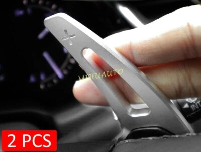 For Cadillac XTS 2013-2019 Aluminum Steering Wheel Shift Paddle Extension Silver - Image 1 of 4