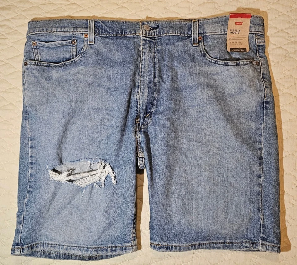Levi's 412 Slim Shorts Shorts - Mens Size 44 Medium Wash - #44412-B4