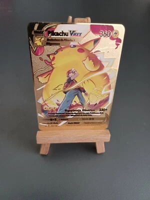 Tarjeta Pokémon de oro Metal Gold ES - Pikachu V-Max - Bild 1 von 4