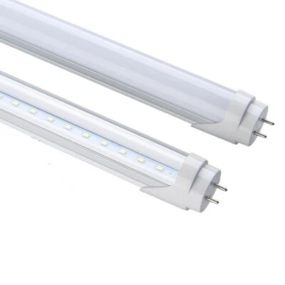 Tubo de luz LED T8 4 pies 22W 6500K paquete de 25 derivación de lastre potencia de extremo único Foto 1 de 4