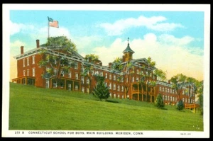CONNECTICUT SCHOOL FOR BOYS - MERIDAN, CT POSTCARD - Picture 1 of 1