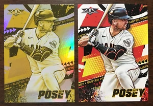 2022 TOPPS FIRE BUSTER POSEY SP GOLD MINTED + BASE CARDS NO. 170 S. F. GIANTS - Picture 1 of 4