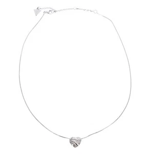 GUESS collana In My Heart Snake Chain Necklace Rhodium - Foto 1 di 3