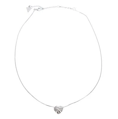 GUESS collana In My Heart Snake Chain Necklace Rhodium - Immagine 1 di 3