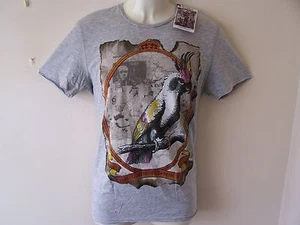 *NEW* AMPLIFIED BRAND MENS VINTAGE STYLE LIGHT GREY QE2 T SHIRT M 40" CHEST - Picture 1 of 1