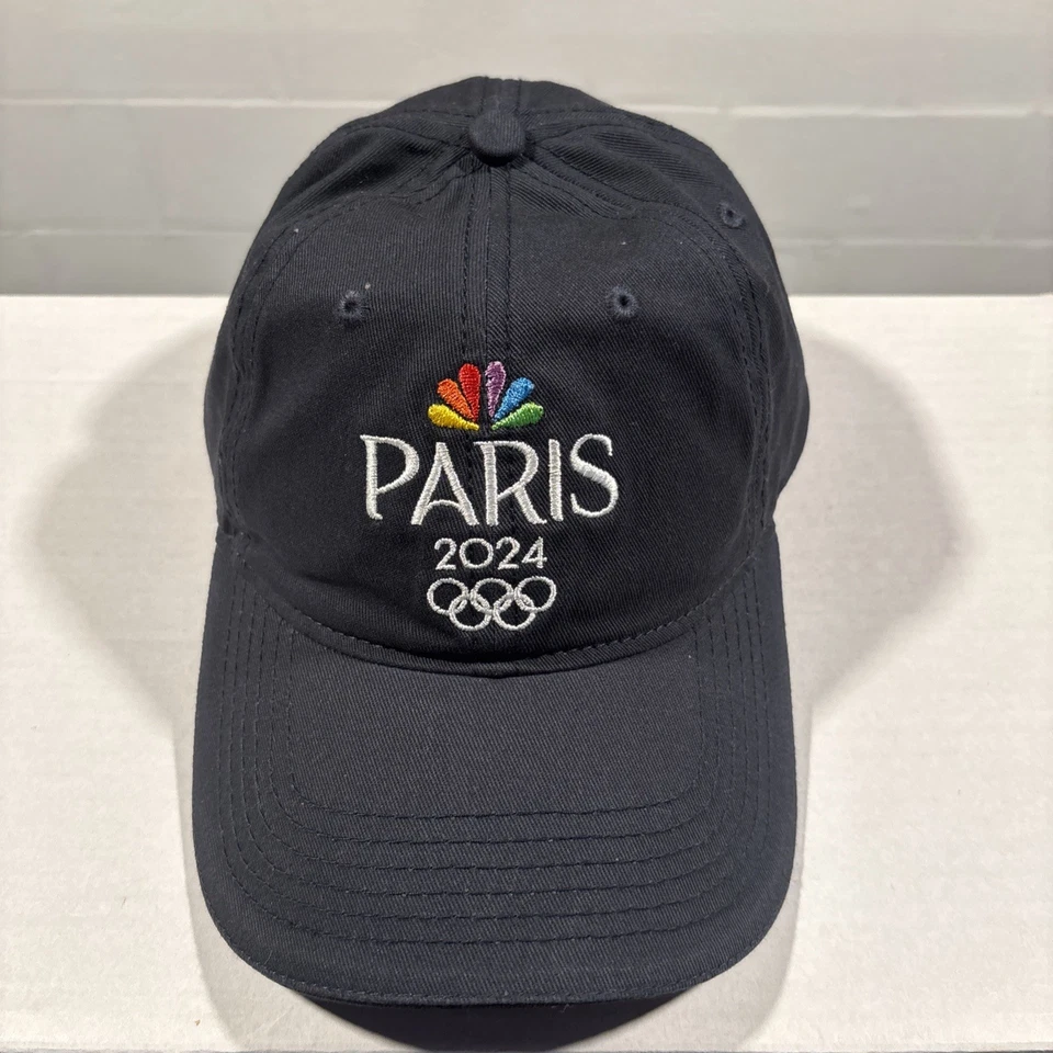 NUEVO 2024 NBC Equipo Olímpico de París EE. UU. Sombrero Ajustable No Estructurado Papá Gorra Azul Marino Foto 1 de 4