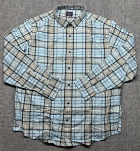 UNTUCKit Marcobrunn Shirt Mens 2XL Blue Plaid Long Sleeve Button Up Cotton New - Picture 1 of 11