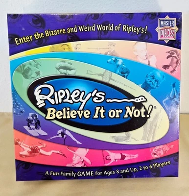 Ripley's Believe It Or Not Masterpieces Whole Family Fun Board Game NEW SEALED - Image 1 of 3