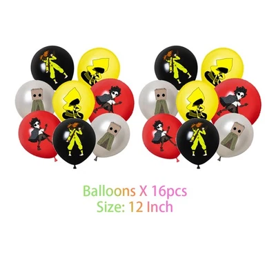 Conjunto de suministros de fiesta Little Nightmares globos pancarta adornos para pasteles para niños Foto 1 de 4