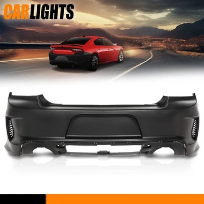 Rear Bumper Cover Fascia Fits 2015-2023 Dodge Charger w/ Side Vents Foto 1 de 4