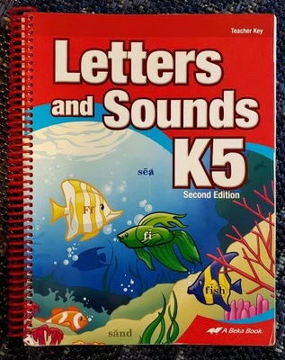 Abeka Letters and Sounds K5 Second Edition Home School Book Teacher Key A Beka - Image 1 of 2