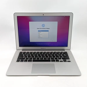 Apple MacBook Air 2017 13.3" Intel Core i5-5350U 128GB SSD 8GB RAM Silver A1466 - Picture 1 of 9
