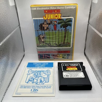 Donkey Kong Junior • ColecoVision Game + Manual (1983) Australian PAL Boxed • Jr - Image 1 of 4
