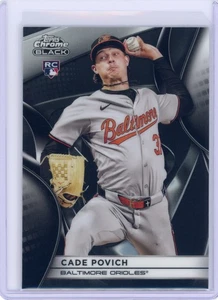 2025 Topps Chrome Black Cade Povich #21 Baltimore Orioles - Picture 1 of 2