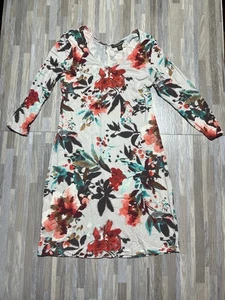 Vestido Tommy Bahama Para Mujer Mediano Tropical Floral Manga 3/4 Hasta la Rodilla - Imagen 1 de 4