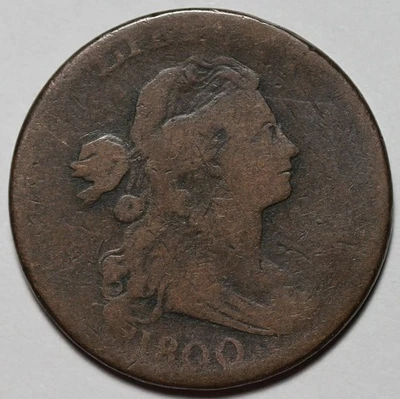 1800 Draped Bust Large Cent (S-212) - US 1c Copper Coin - Image 1 of 4