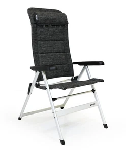 Silla reclinable Vango Toscana, acolchada, 7 posiciones, marco de aluminio - Imagen 1 de 5