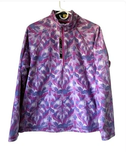 Eddie Bauer Fleece 1/4 Zip Pullover Pulli rosa lila Gr. M Outdoor Cottagecore - Bild 1 von 11