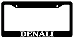 Black License Plate Frame Cars Denali Auto Accessory Novelty 1586 - Foto 1 di 1