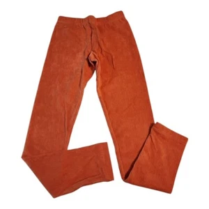 Hanna Andersson sz 150 / 12 ribbed velour leggings orange New - Picture 1 of 6