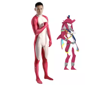 Breath of the Wild Prince Sidon Cosplay Costume Jumpsuit Bodysuit For Kids Adult - Picture 1 of 6