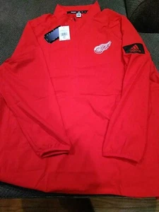 Detroit Red Wings Adidas Game Mode Half Zip Pullover XXL New $80 Tag - Picture 1 of 6
