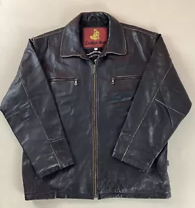 Vintage Leather Highwayman Jacket Motorcycle Jacket Size M - see size note - Picture 1 of 21
