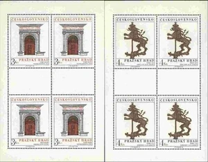 Czechoslovakia MNH Sc 2329-30 Mini-sheets Mi 2584-85 KB Value 20 Euro - Picture 1 of 1