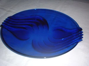 Leonardo blaue ovale Servierschale mit Bodenrelief dm ca 31 cm - Bild 1 von 2