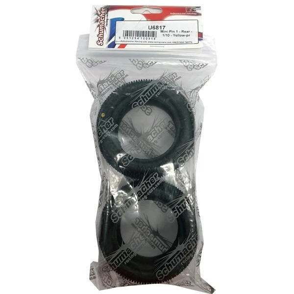 Mini Pin Schumacher U6817 1 Trasero Amarillo - 1/10 Foto 1 de 2