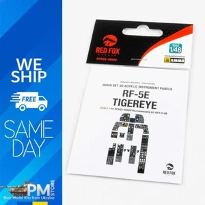 Red Fox QS-48069 1/48 RF-5E Tigereye 3D Acrylic Instrument Panel for AFV Club - Picture 1 of 8