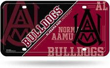 Alabama A&M University Bulldogs Metal Auto Tag License Plate, Split Design,...