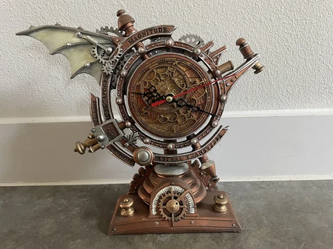 Alchemy Gothic The Stormgrave Chronometer Steampunk Clock Resin Gift Decor V15 Cover