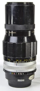 Nikon NIKKOR-Q Auto 200mm f/4-Ai converted Lens w/Caps + filter Vintage 1970 - Picture 1 of 8