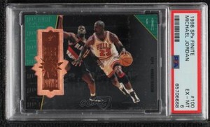 1998-99 SPx Finite Star Power 845/5400 Michael Jordan #100 PSA 6 HOF
