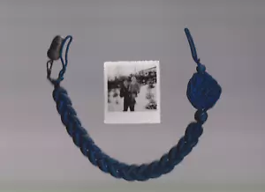 Original Schützenschnur der Kriegsmarine mit Trägerfoto WW2 WK2 2.WK Marine - Bild 1 von 2