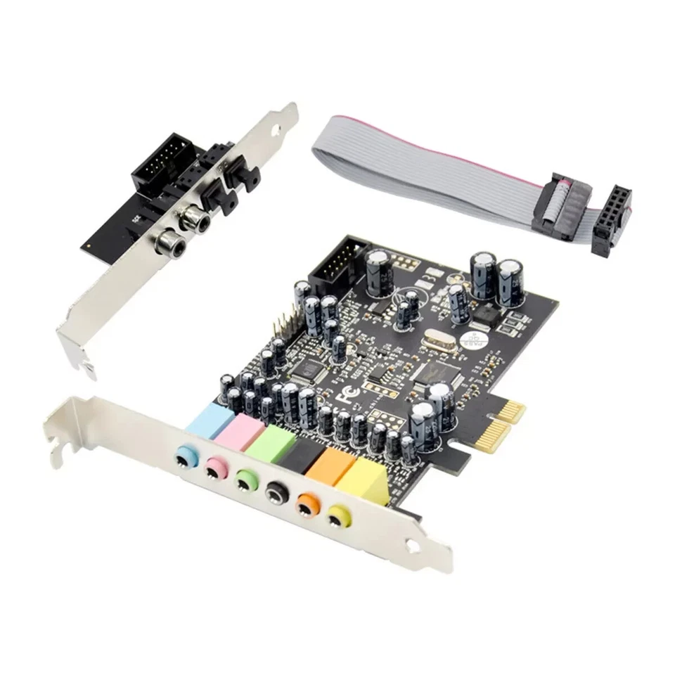 PCIe 7.1 Channel Sound card CM8828 + CM9882A with SPDIF Bracket PCIe 7.1CH - Image 1 of 1
