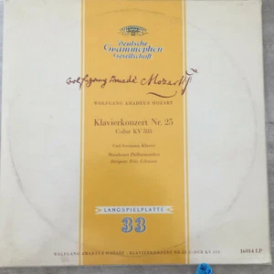 MOZART - Klavierkonzert Nr. 25: Seemann / Lehmann (DGG Tulip 16014 LP /10"/Mono) - Bild 1 von 2