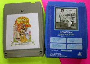 DONOVAN 2x 8 TRACK TAPE LOT: Mellow Yellow (1967) & Self Titled (1977) #869 - Picture 1 of 5