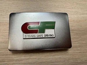 Vintage CF Consolidated Freightways 3 Year Safe Driver Buckle - Picture 1 of 10